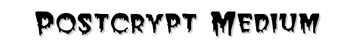 PostCrypt Medium font